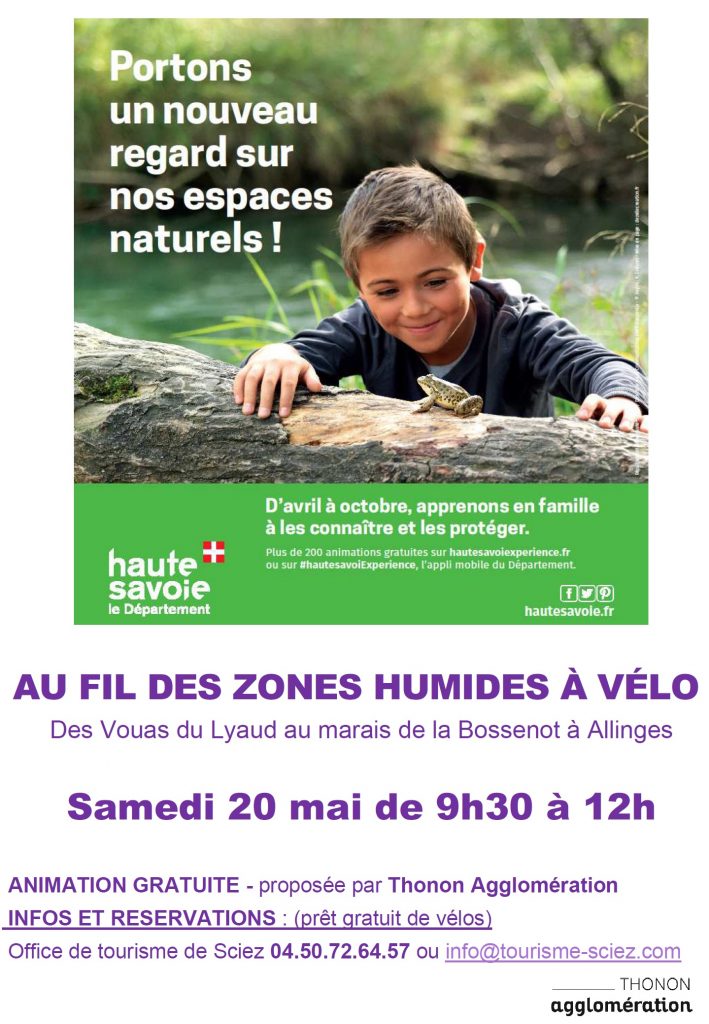 Samedi 20 mai 2017 – Au fil des zones humides à vélo Samedi 20 mai 2017 – Au fil des zones humides à vélo